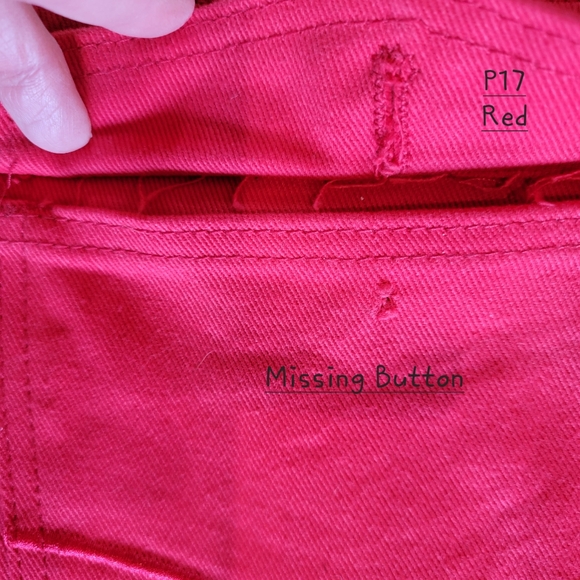 JINZU JEANS W42 L32 Red Zipper Fly - Picture 9 of 9